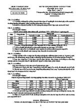 Đề thi học sinh giỏi Địa lí lớp 12 - Năm học 2015-2016 - Sở GD & ĐT Bắc Ninh